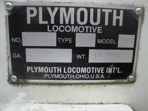 15 Ton Plymouth Underground Locomotive For Sale