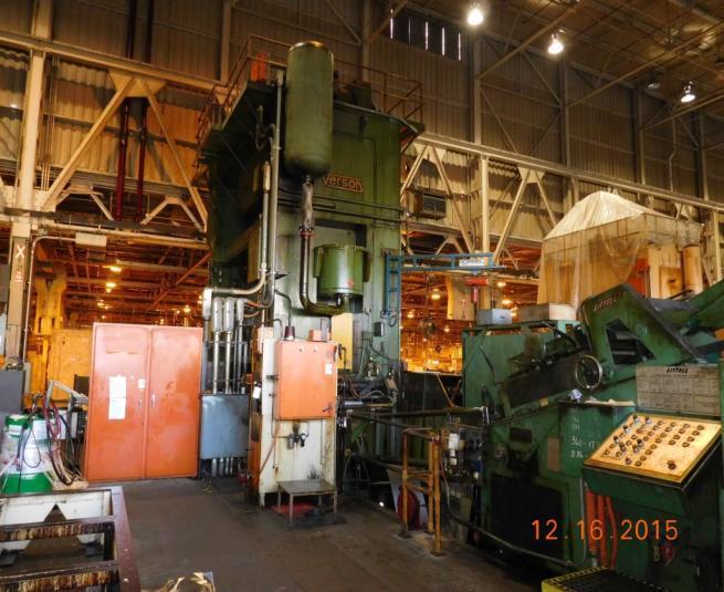 1,000 Ton Verson Straight Side Mechanical Press For Sale