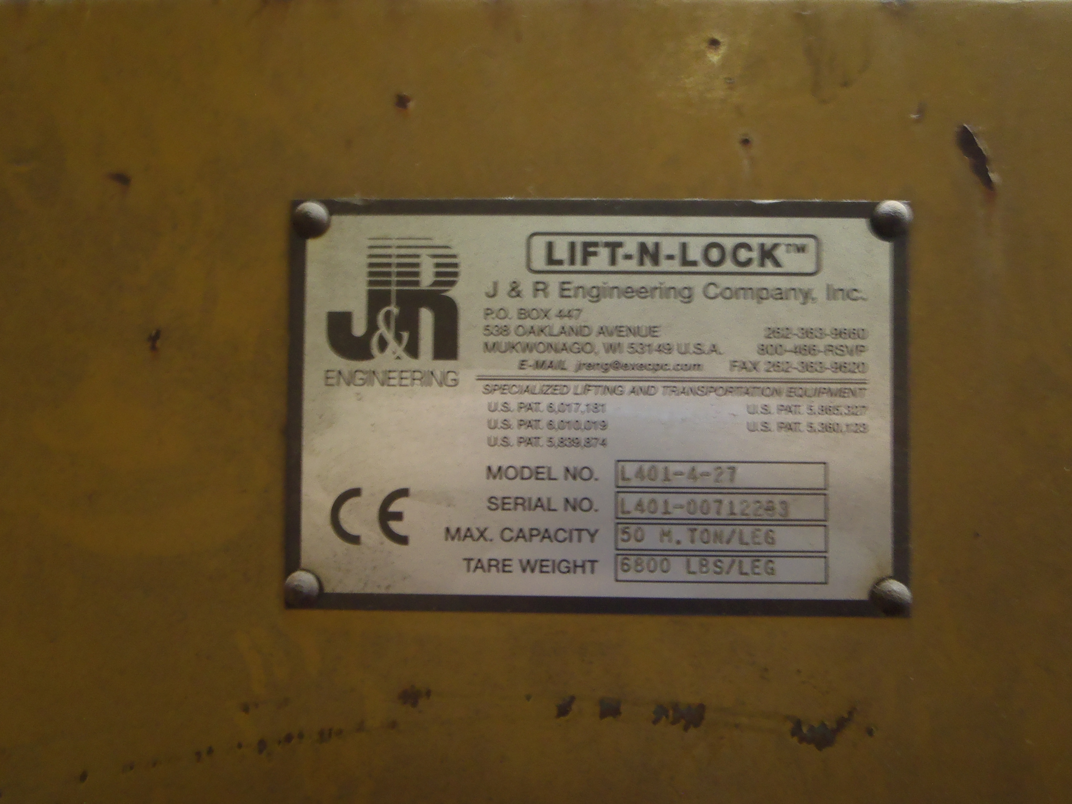220 Ton J & R Lift-N-Lock Gantry For Sale