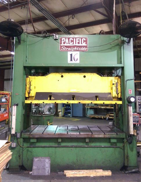 200 Ton Capacity Pacific Straight Side Hydraulic Press For Sale 200tPacificHydSSPress