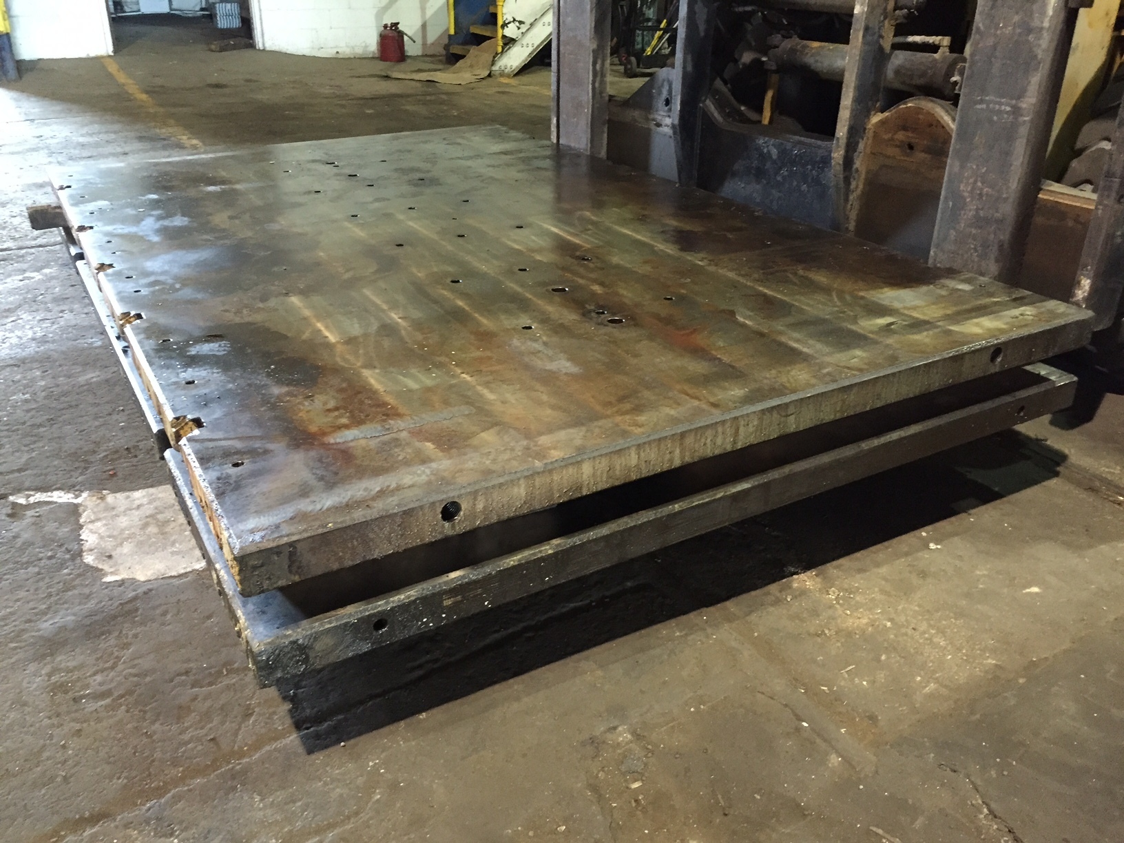 Bolster Plate - 144" x 90" x 4" - T-Slotted - For Sale Bolster144x90x4