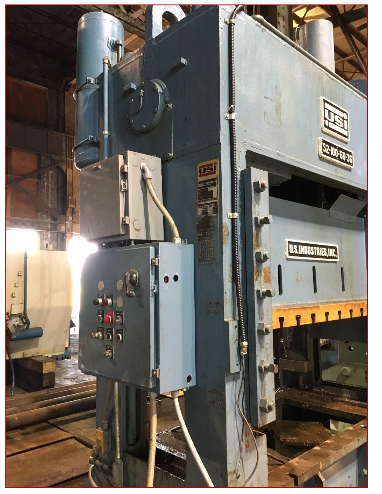 100 Ton Capacity USI Clearing Press For Sale