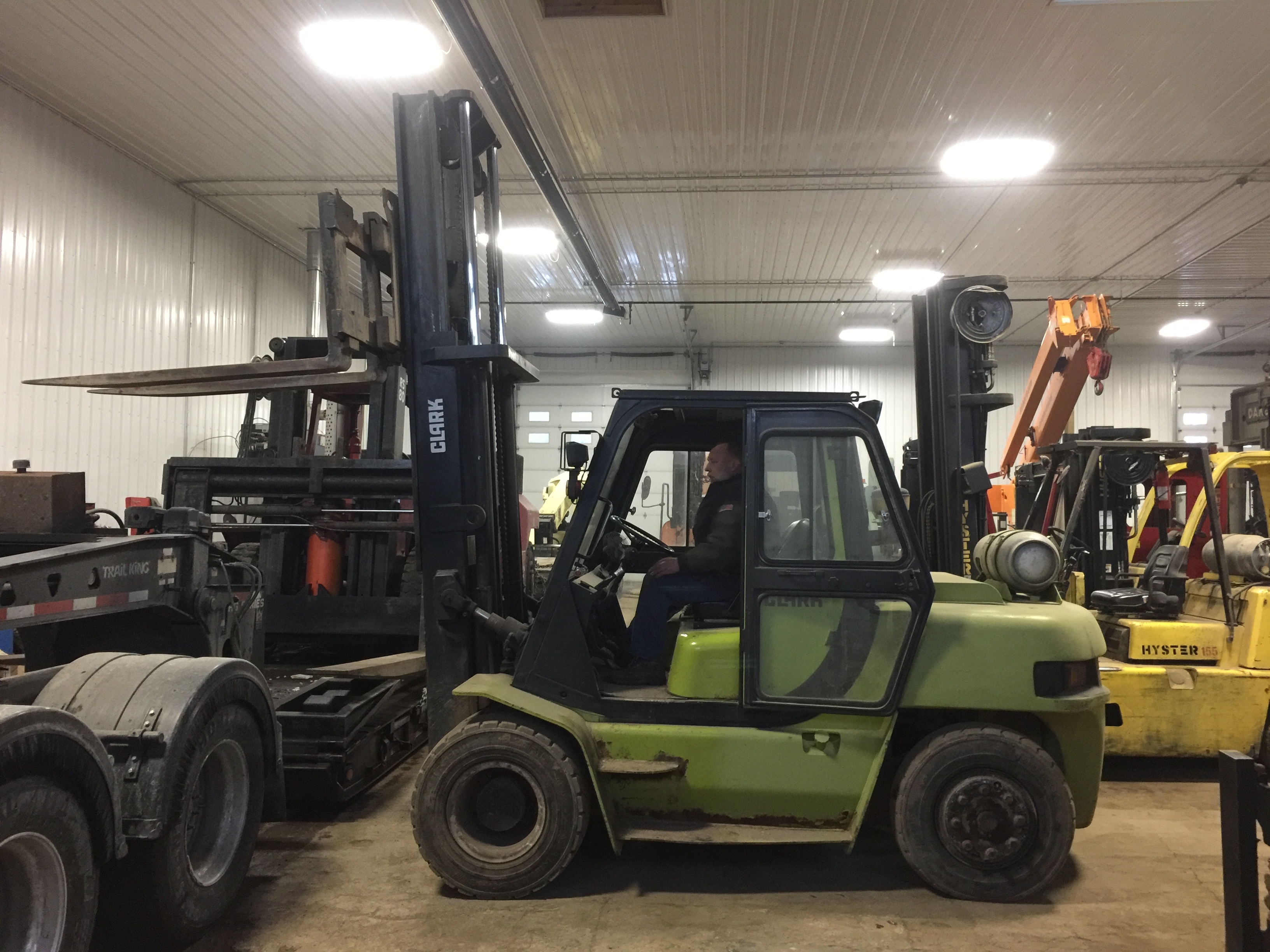 15,500lb. Capacity Clark Air-Tired Forklift For Sale