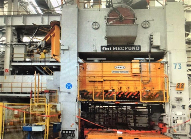 1,000 Ton Mecfond-Danly Straight Side Press For Sale 1000DanyPress