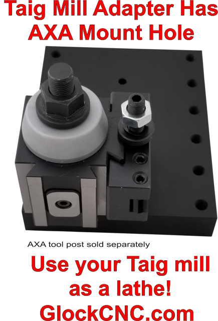 Taig Mill to Lathe AXA adapter