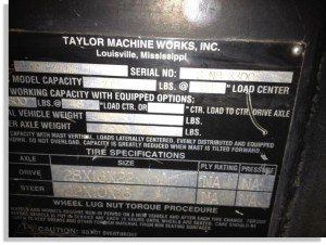 Taylor 30000lb forklift fork truck pic 8