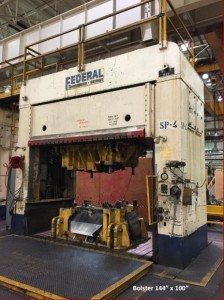 150 Ton Federal Hydraulic Spotting Press For Sale (Small Bolster) 1