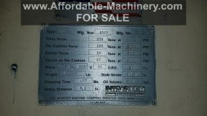250 Ton Minster Press For Sale (2)