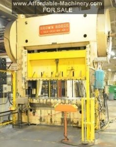 250 Ton Capacity Brown & Boggs Straight Side Press For Sale