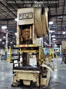 150 ton used obi minster press for sale